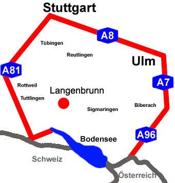 Anfahrt Autobahn